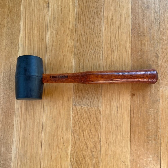 RARE Craftsman Rubber Mallet 45787 Hickory Handle LIKE NEW - Picture 5 of 15